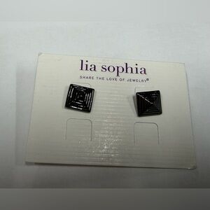 NIP Pair of Silver Lia Sophia Stud Earrings